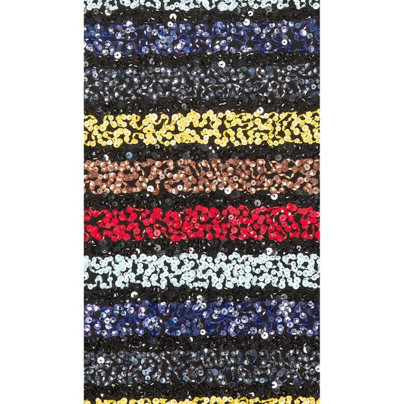 Alice + Olivia Rainbow Sequin Striped Kelli Top - Picture 7 of 7